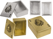 SCATOLA PER CARTE DA GIOCO, TESCHIO 11,3 X 8 X 5,2 CM, 2 COL