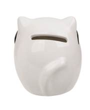 SALVADANAIO IN CERAMICA, GATTINO, CA. 9 X 7 CM
