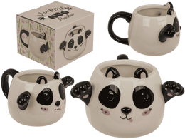 TAZZA, HUGGY MUG PANDA, DOLOMITE, 15 X 10 CM, CAPACIT  450 M