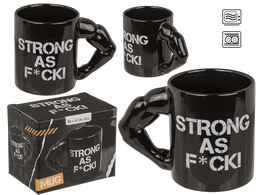 TAZZA, STRONG AS F*CK IN GRES, 11,5 X 8 CM, CAPACIT  350 ML,