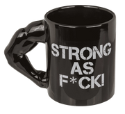 TAZZA, STRONG AS F*CK IN GRES, 11,5 X 8 CM, CAPACIT  350 ML,