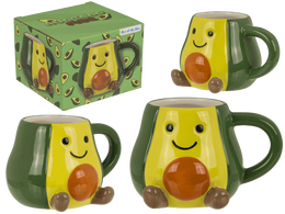 TAZZA, KAWAII AVOCADO IN DOLOMITE, 13,5 X 8,5 CM