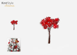 369  RAMI DI DECORAZIONI DI NATALE 12PCS