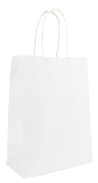 ECO BAGS EXTRA-SMALL CM. 15X8,5X21 H. BIANCO