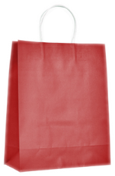ECO BAGS SMALL CM. 20X10X22 H. ROSSO