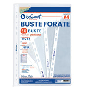 BUSTE FORATE BASIC LISCE A4 CF 50PZ BE SMART