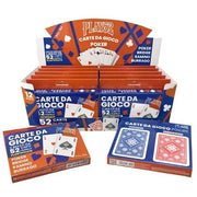 SET 2 CARTE DA POKER BLU E ROSSE