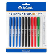 PENNE BS1-COLOR ASS B/N/R/V IN BLISTER DA 10PZ BE SMART