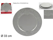 SOTTOPIATTO 33CM FOGLIE SILVER 187751L-1 (FS2005-S) (F.0.40)