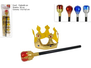 SCETTRO CON CORONA SET 2PEZZI 4ASSORTIMENTI