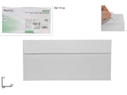 BUSTE BIANCHE 22X11 BUSTE 10 PZ.