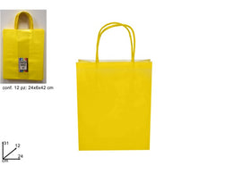 BUSTA REGALO CARTA GIALLA 31X12X24  YELLOW