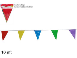 STRISCIONE BANDIERINE COLORATE 20PZ 10MT DEV23002161 CCEDIL