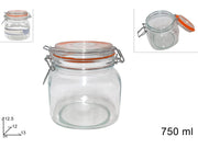 BARATTOLO VETRO 750 ML o 1LT o 1.5LT o 2LT C/ TAPPO ERMETICO