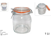 BARATTOLO VETRO 750 ML o 1LT o 1.5LT o 2LT C/ TAPPO ERMETICO