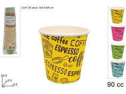 BICCHIERI CARTA CAFFE  90CC/110CC 50PZ