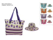 BORSA   CAPPELLO MARE IN PAGLIA FANTASIA FIORI 4COL 2023212
