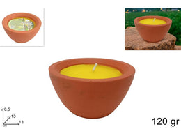 CITRONELLA 120GR IN VASO MARRONE
