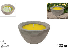 CITRONELLA 120GR IN VASO GRIGIO