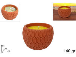 CITRONELLA 140GR IN VASO MARRONE