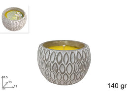CITRONELLA 140GR IN VASO GRIGIO