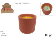 CITRONELLA 80GR IN VASETTO MARRONE IN DISPLAY