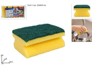 SPUGNE SALVAMANI SET 4 PZ 1276