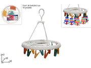 STENDINO TONDO 18 PINZETTE