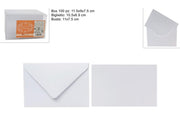 BIGLIETTI AUGURI BIANCO 100PZ