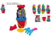 SECCHIELLO CASTELLO 17CM CON MULINO SET 5PZ ACCESSORI