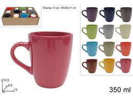 TAZZONE 350ML CERAMICA 12 COLORI