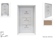 PORTAFOTO LEGNO X 3 FOTO 10X15 COL BIANCO