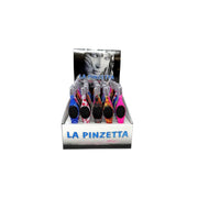 PINZETTE INOX COLOR CON GOMMA