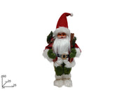 BABBO NATALE 60CM C  SCI IN LEGNO