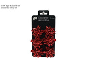 COCCARDE LUCIDE 5 CM SET 6 PZ ROSSO