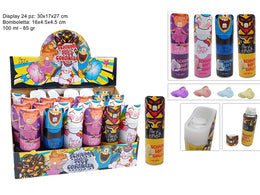 BOMBOLETTA SCHIUMA SCHERZOSA COLORATA 4COL ASS 100ML 85GR