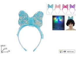 CERCHIETTO FIOCCO CON GIOCO DI LUCI 4COL