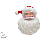 DIETROPORTA VISO BABBO NATALE FLOCCATO 80CM