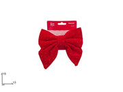 FIOCCO 13X15 CM EFFETTO VELLUTO ROSSO CON APPLICAZIONE