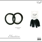 ELASTICO 6PZ 14CM NERO