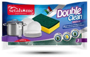 SPUGNA DOUBLE CLEAN 3PZ MEDIUM 7,5X11CM