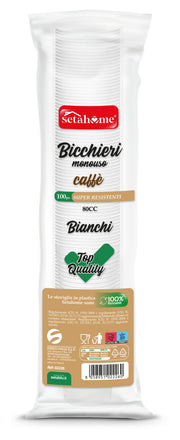 BICCHIERI MONOUSO CAFFE'' 80CC CF 100PZ