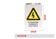 CARTELLO 20*30CM ALTA TENSIONE