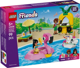 LEGO POOL PARTY CON UNICORNO E FENICOTTERO 42658