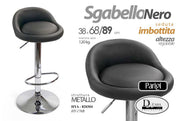 SGABELLO PU NERO 34*38*89 HY-176B
