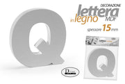LETTERA Q MDF 10*10*1,5CM