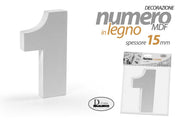 NUMERO 1 MDF 8*15*1,5CM