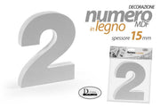NUMERO 2 MDF 12*15*1,5CM