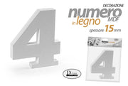 NUMERO 4 MDF 13*15*1,5CM