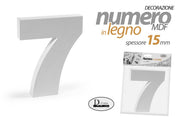 NUMERO 7 MDF 8*10*1,5CM